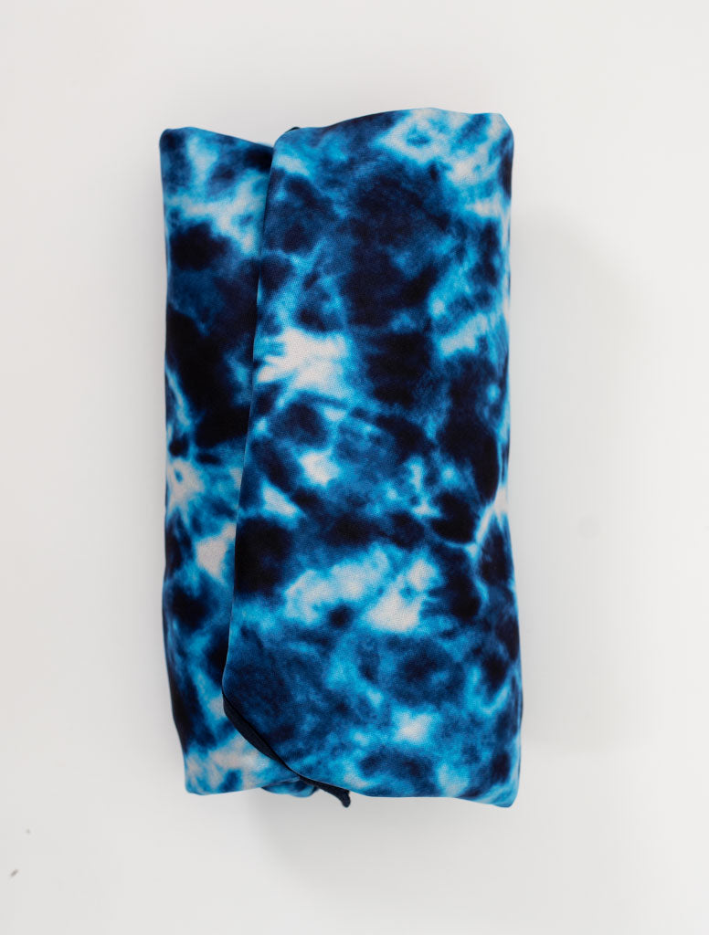 All-Weather Fleece Blanket - Blue Tie Dye