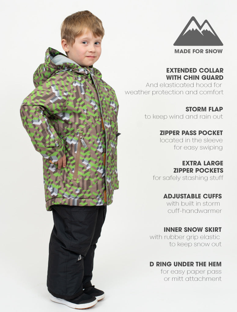 Snowrider Ski Jacket - Tech Block