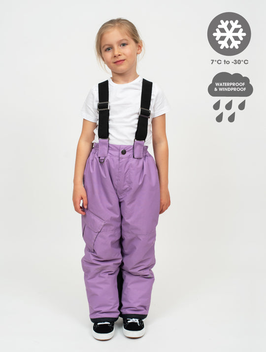 Snowrider Convertible Ski Overalls - Dusty Lavender