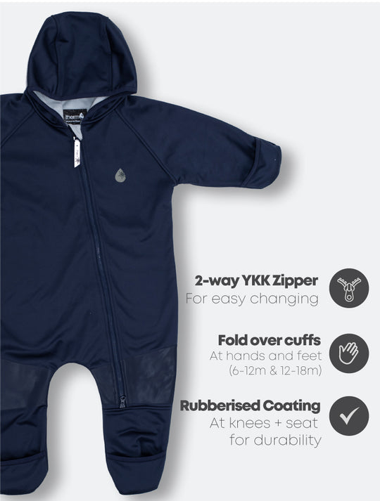 All-Weather Fleece Onesie - Navy