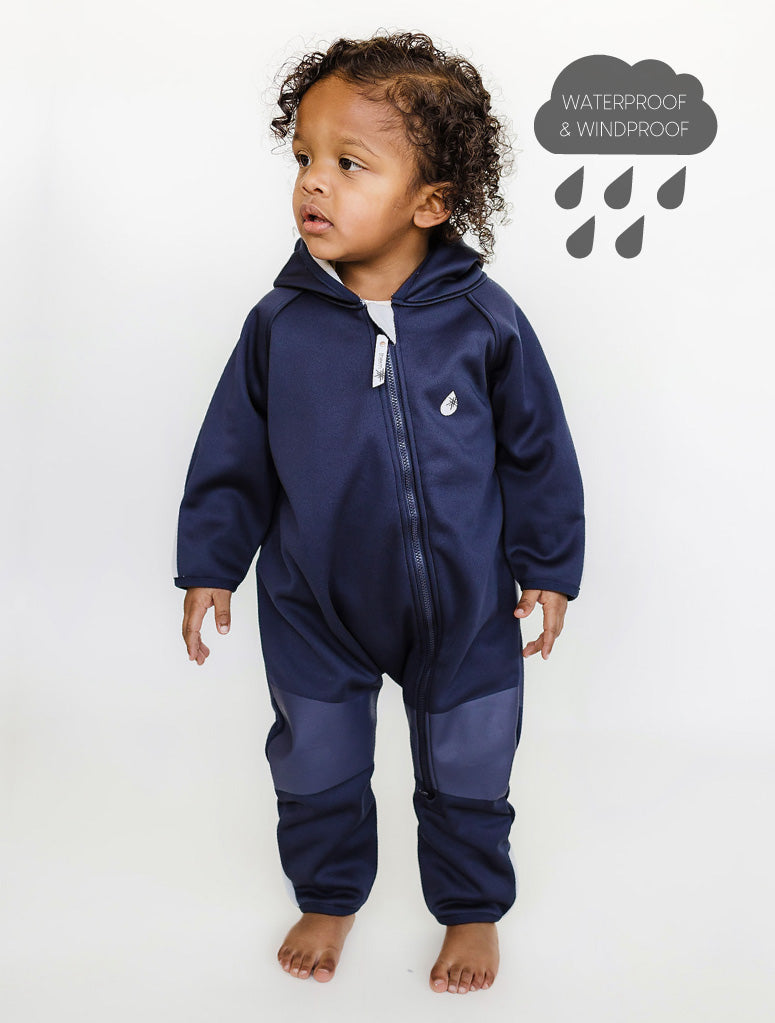 All-Weather Fleece Onesie - Navy