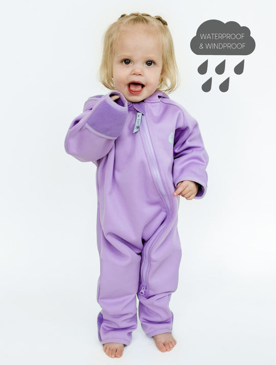 All-Weather Fleece Onesie - Periwinkle