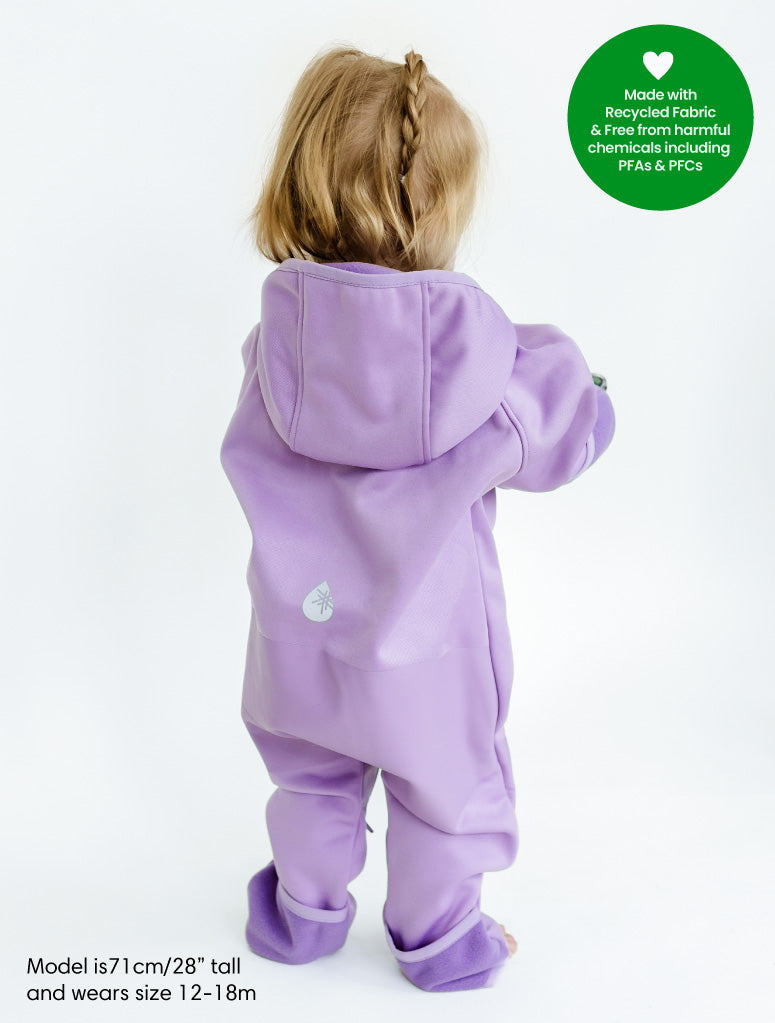 All-Weather Fleece Onesie - Periwinkle