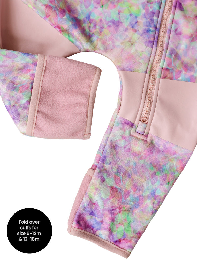 All-Weather Fleece Onesie - Pretty Petals