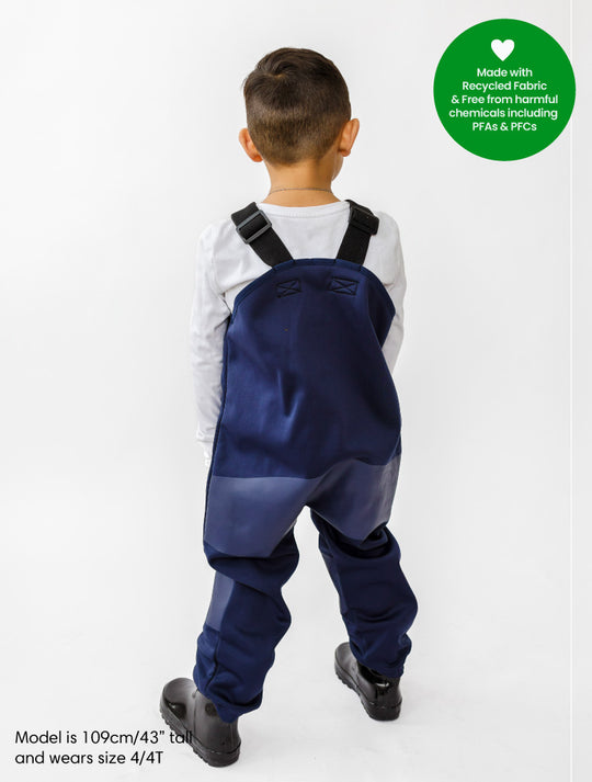 All-Weather Fleece Overalls - Navy