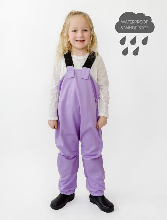 All-Weather Fleece Overalls - Periwinkle