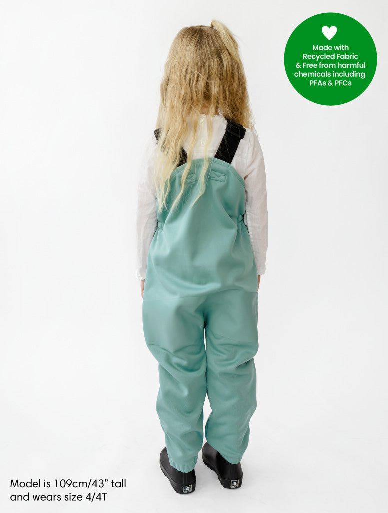 All-Weather Fleece Overalls - Seafoam